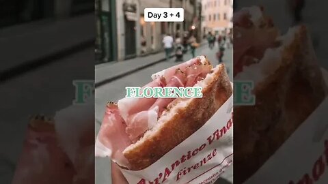 a good travel plan in Italy