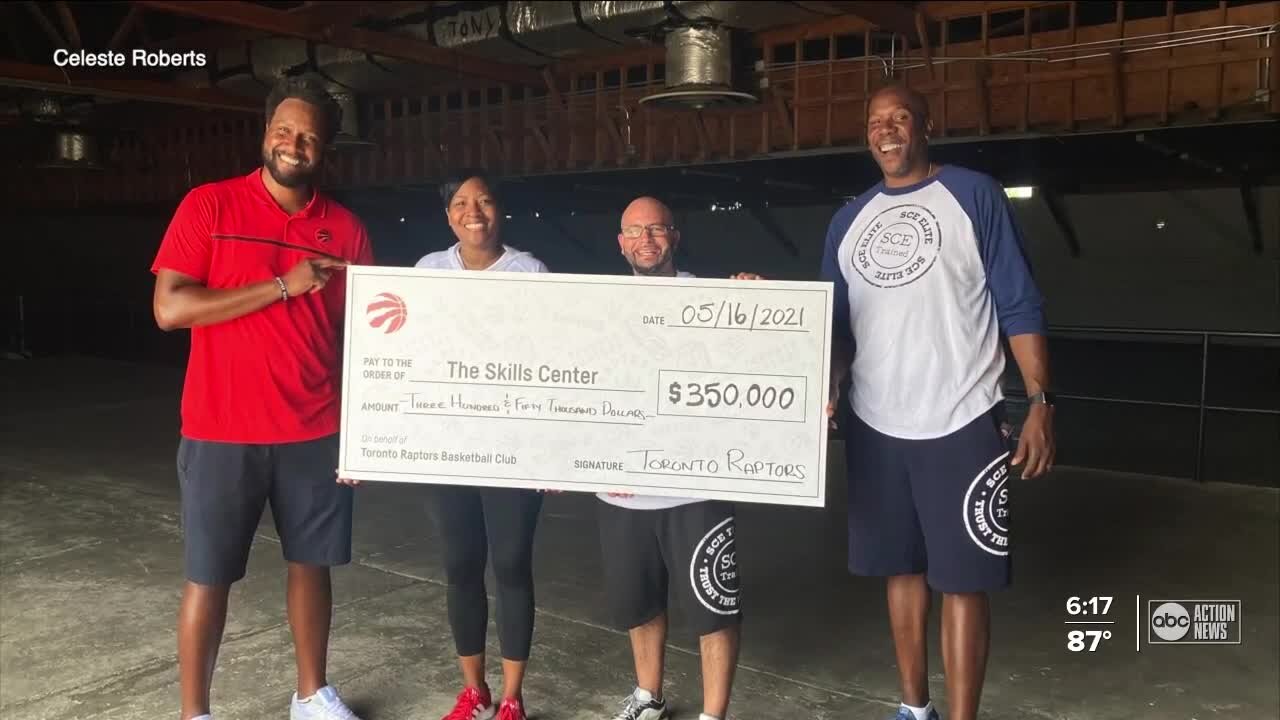 Toronto Raptors leave behind legacy project for The Skills Center in Tampa