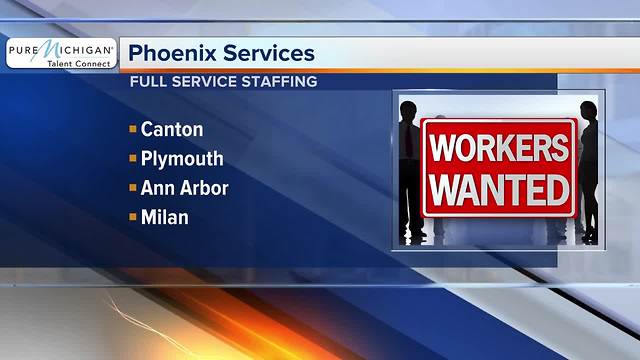 Phoenix services hiring full service staffing at several metro Detroit locations