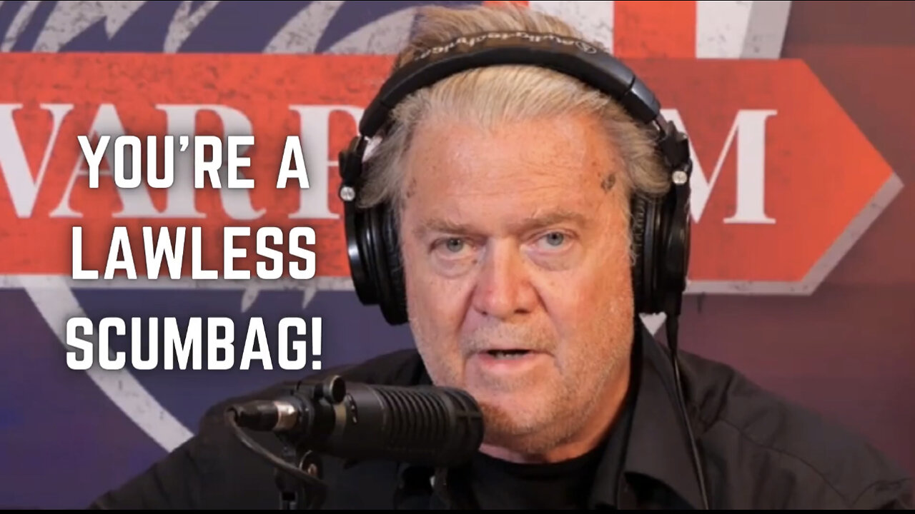 "You're a Lawless Scumbag!" - Steve Bannon RIPS into Merrick Garland