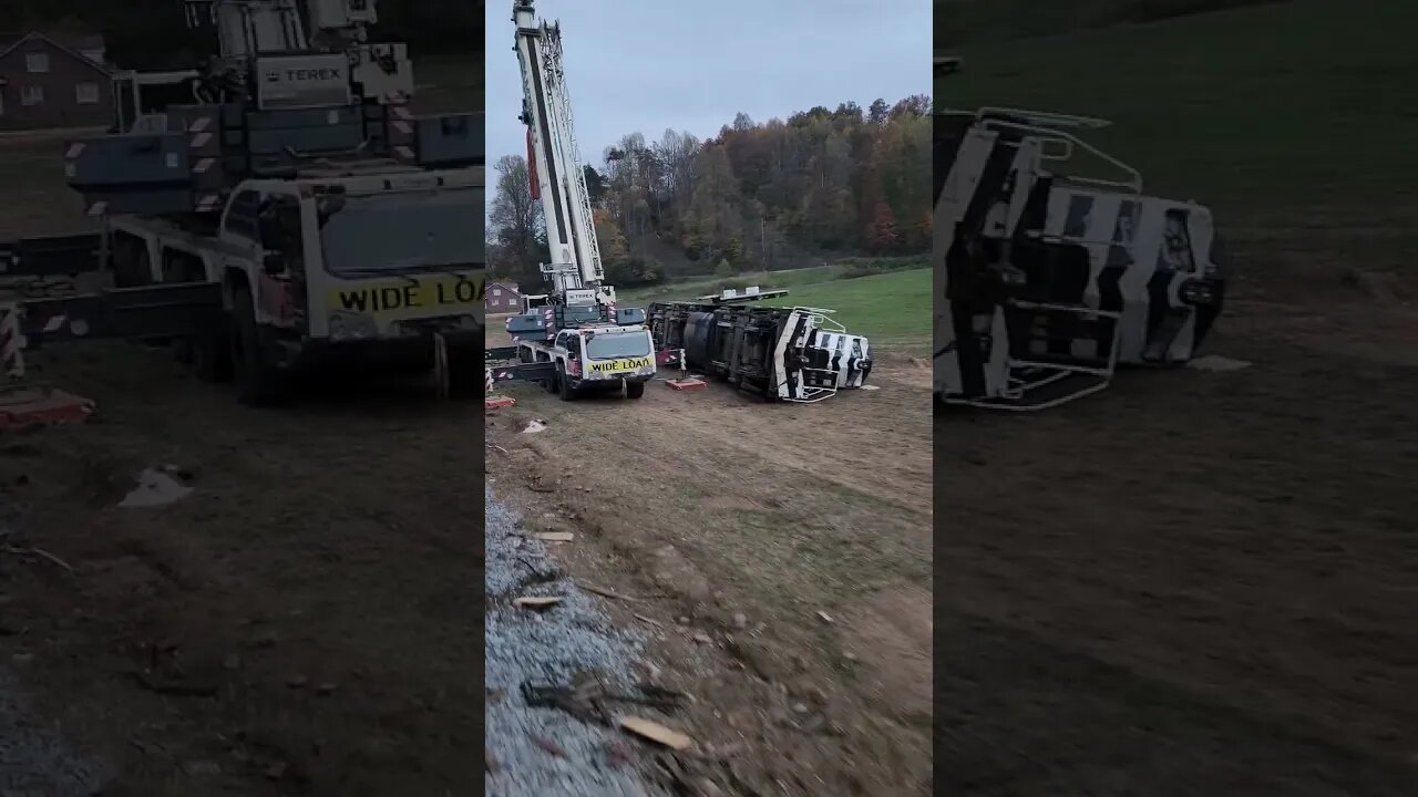 Trail Derails After Hitting Truck!