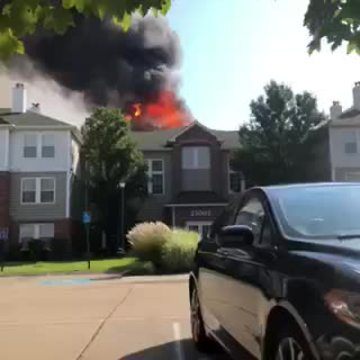 Viewer video of fire at Olmsted Falls apartment