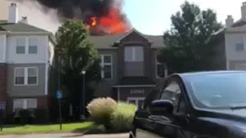 Viewer video of fire at Olmsted Falls apartment