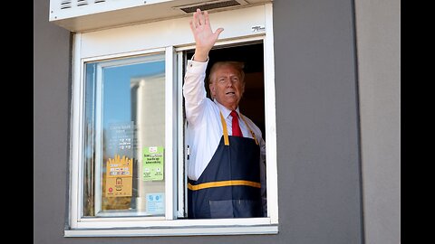 Trump McDonald's Stunt
