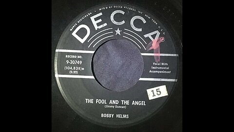 Bobby Helms - The Fool and the Angel