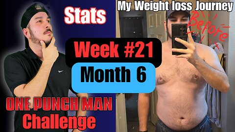 Lets talk STATS WEEK 21 | One Punch Man FITNESS Challenge 100 Push-ups Sit-ups Squats and 10km run