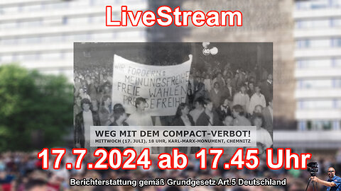 Live stream on 17.7.2024 from CHEMNITZ