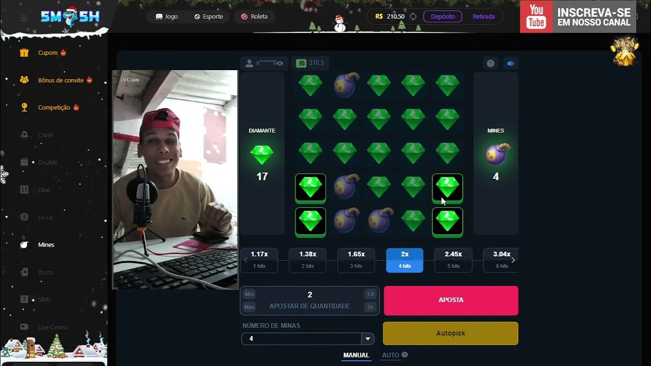 💎 Estratégia que mais utilizo no jogo Mines da Smash