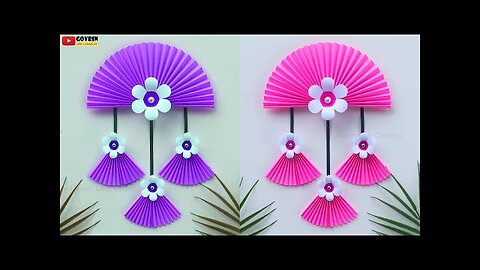 Easy and Quick Paper Wall Hanging Ideas / A4 sheet Wall decor / Cardboard Reuse /Room Decor DIY