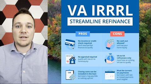 The Veteran (VA) Streamline Refinance "IRRRL" - Interest Rate Reduction Refinance Loan