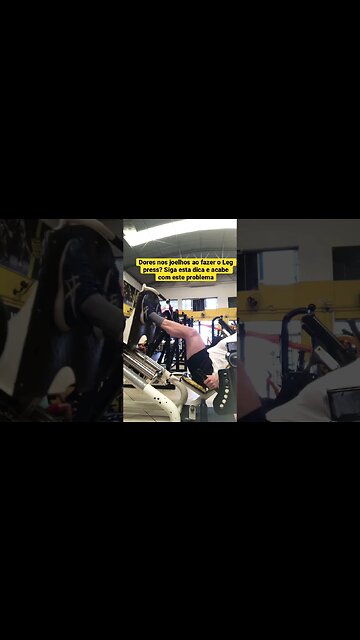 Dica para fazer o Leg press sem sentir dores nos joelhos #shorts