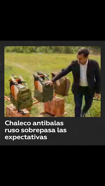 Chaleco antibalas ruso resiste el disparo de un proyectil para el que no fue diseñado