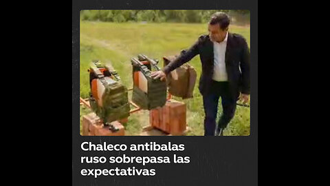 Chaleco antibalas ruso resiste el disparo de un proyectil para el que no fue diseñado