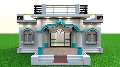 3 Bedroom House Design with Porch