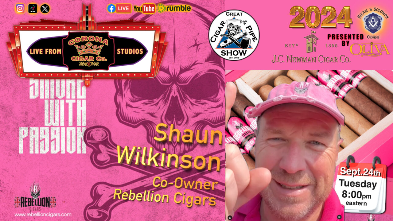 Shaun Wilkinson, Co-owner of Rebellion Cigars Joins the crew!
