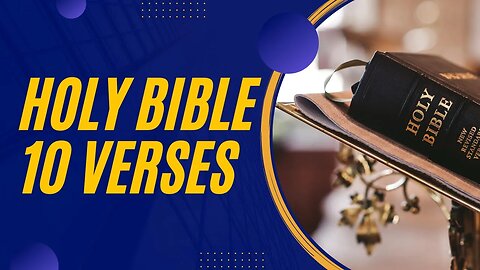 One Minute 10 Holy Bible Verses