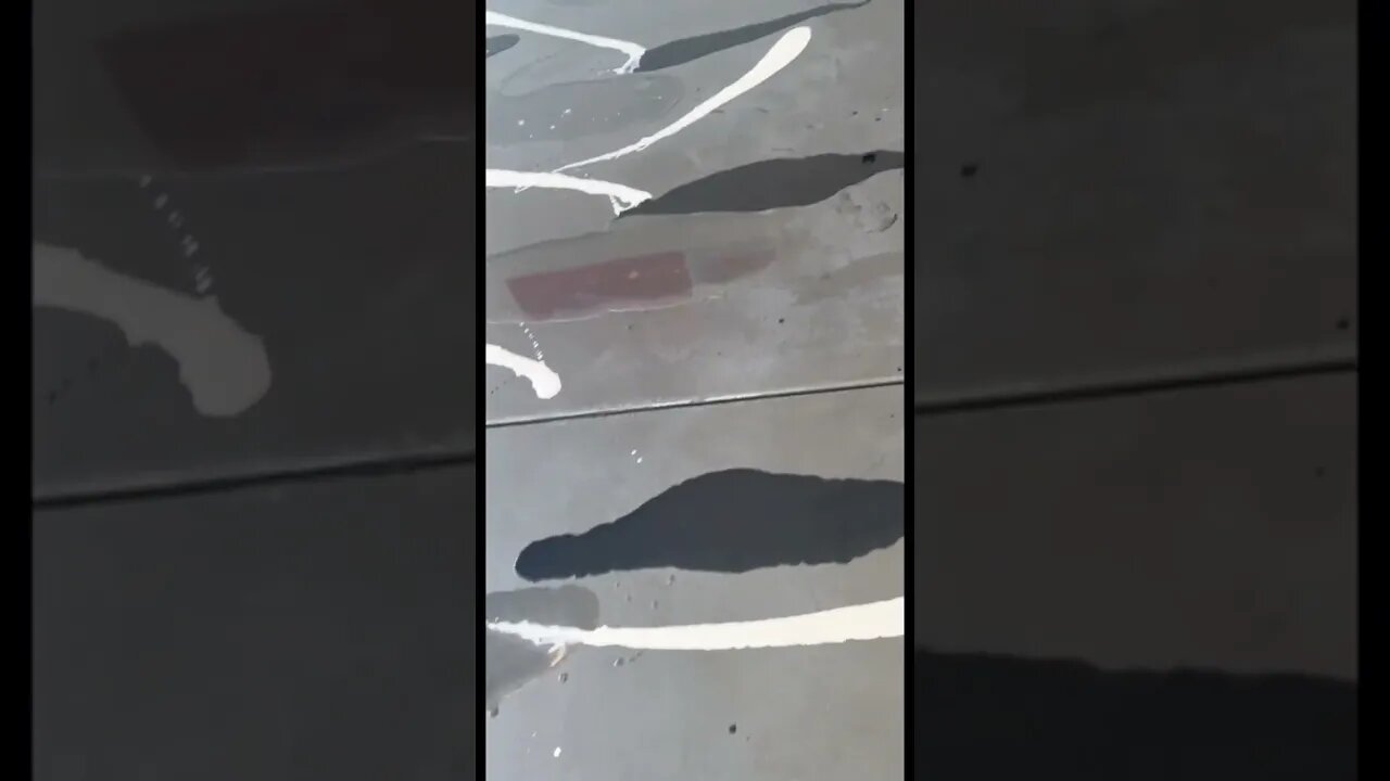Garage Flooring with Metallic Epoxy🔥 #shorts