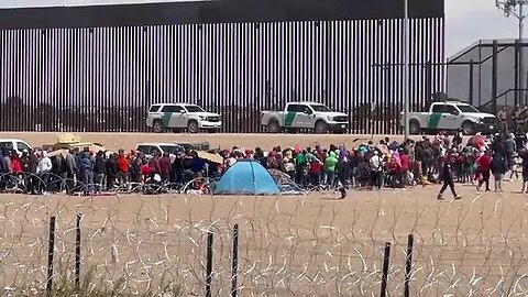 Hundreds of migrants continue to cross illegally into El Paso...