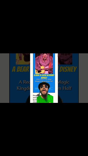 Disney Has A LIVE Bear LOOSE In The Parks! #disney #shorts