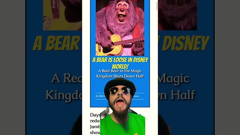 Disney Has A LIVE Bear LOOSE In The Parks! #disney #shorts