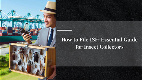 Mastering ISF: Essential Steps to File for Insect Collectors