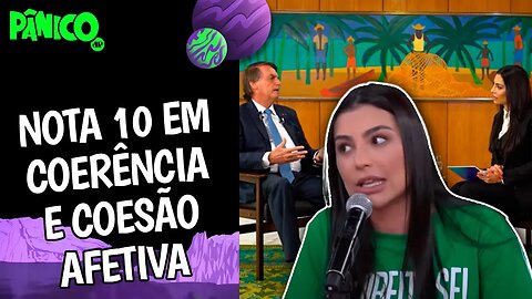 Cíntia Chagas: 'PORTUGUÊS DE BOLSONARO É MUITO BOM, SÓ PODEMOS FALAR DA ESCOLHA DE PALAVRAS DELE'