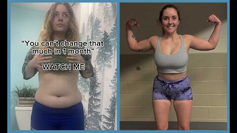 1 month weight loss transformation