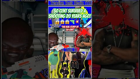 50 cent survived a shooting 20 years ago!😱😱😱🔫💥🥷🏿 #50cent #hiphopartist #funnyvideos #comedy