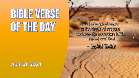 Bible Verse of the Day: April 21, 2024