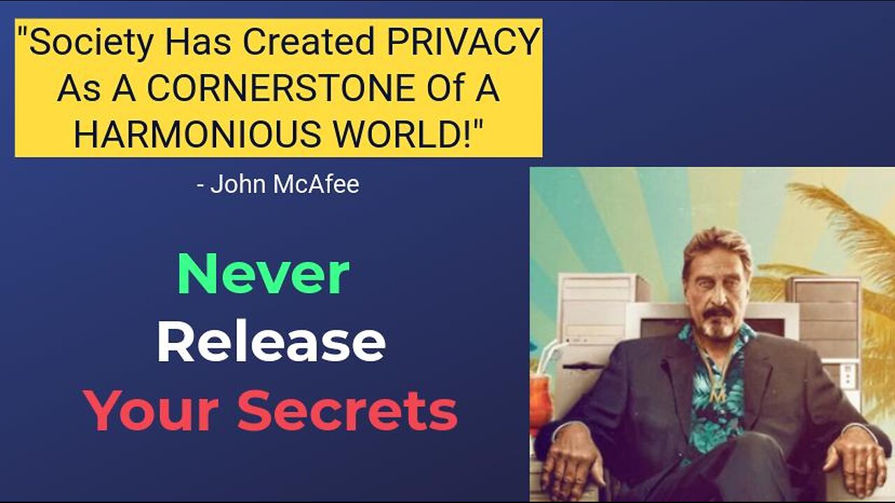 "We Have To STOP Thinking ALL Hacking Is BAD!" - John McAfee || Cryptocurrencies Are A New Paradigm
