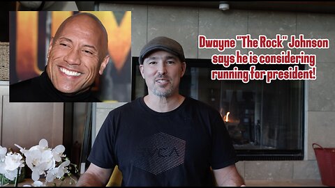 The Rock is considering running for president!