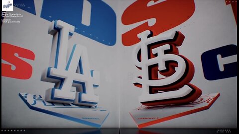 Dodgers @ Cardinals. Game 2 of 3 Game Series. MLB the Show 24.