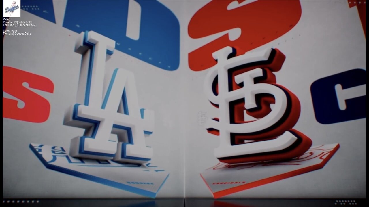 Dodgers @ Cardinals. Game 2 of 3 Game Series. MLB the Show 24.