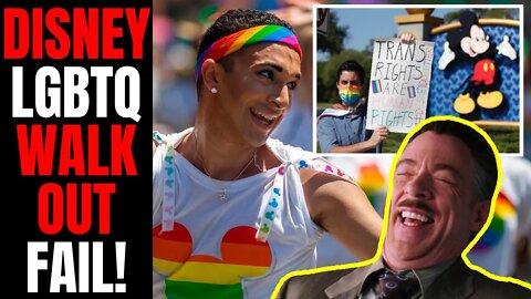 Disney Woke Walkout Is An EPIC FAILURE! | Only ONE PERSON Protested At Disney World - Pathetic!