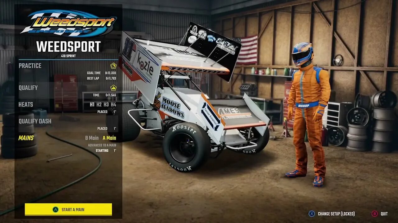 World of Outlaws: Dirt Racing - Weedsport Speedway Gameplay