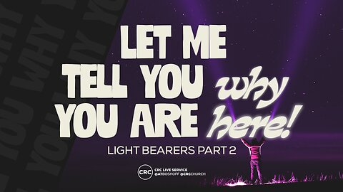 Let Me Tell You Why You Are Here | Pastor At Boshoff | 18 August 2024 PM
