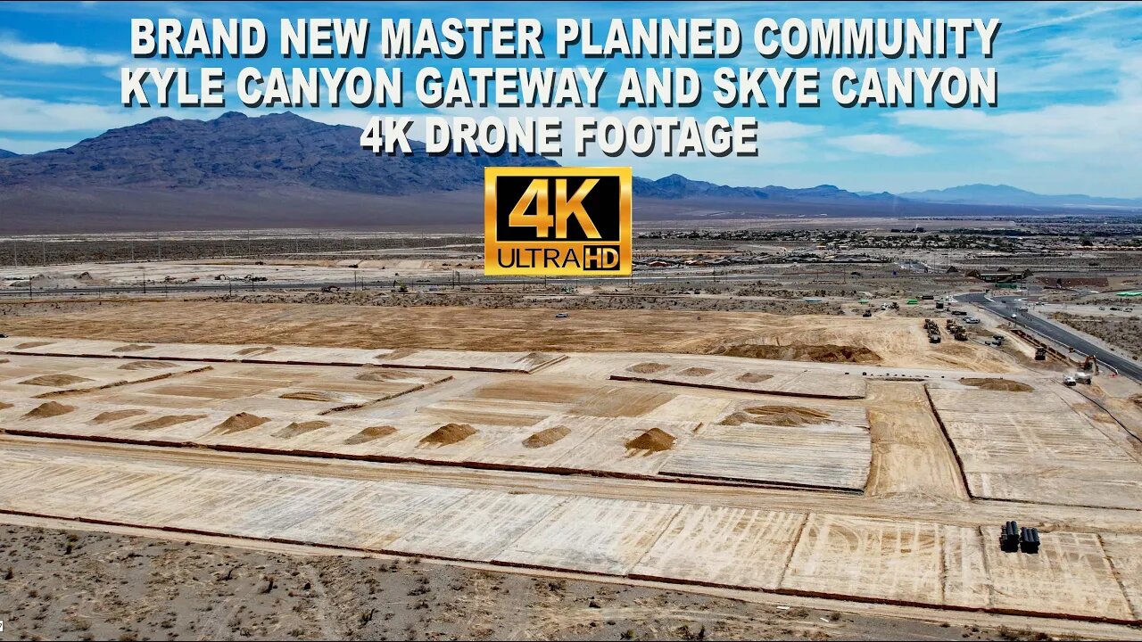 Sneak Peak of Kyle Canyon Gateway and Skye Canyon 4K Drone Footage