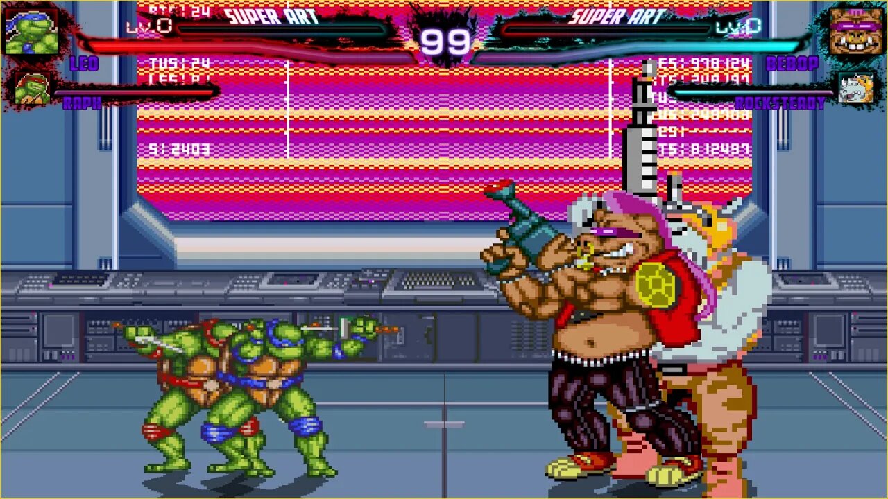 Mugen: Leonardo/Raphael vs Bebop/Rocksteady