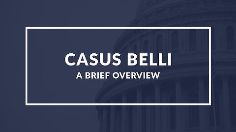 The Casus Belli of the Civil War: It's Not What You Think.