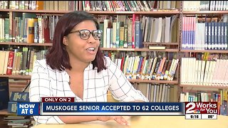 Muskogee High School senior accepted to 62 colleges