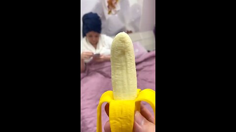 funny video with fake banana