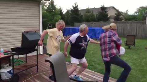 A Woman Dances Off The Deck
