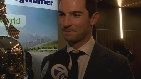 Big night at the Auto Show for Indy 500 winner Alexander Rossi and his Baby Borg trophy