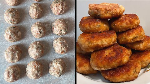 JUICY CUTLETS MADE OF TENDER MINCED MEAT