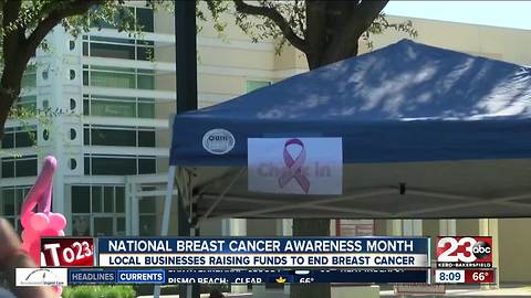 Today is the first day of breast cancer awareness month and local business are teaming together to raise awareness