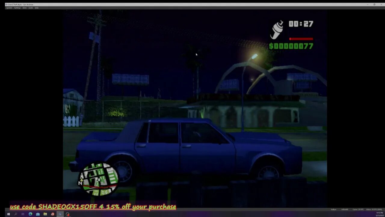 GTA: Sanandreas SHADES FIRST DAY OUT