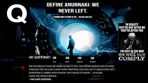 Q - DEFINE ANUNNAKI: WE NEVER LEFT. STANDING RIGHT IN FRONT OF YOU ... YOU JUST CANT SEE
