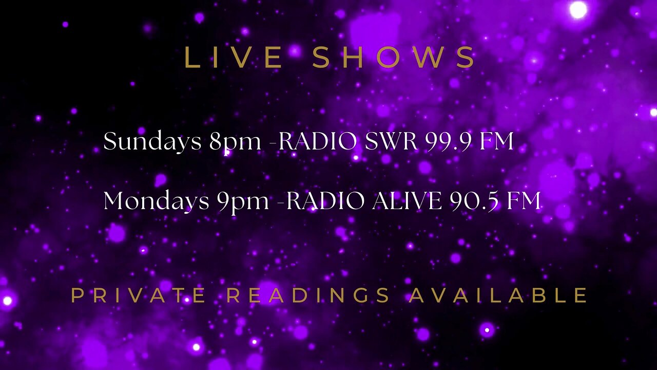 Sunday, 25 August 2024 - Show 96 - Psychics on Radio, Angels on Air & Radio SWR 99.9 FM
