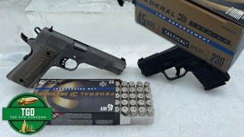 Federal HST 230g 45 ACP | Clear Ballistics Gel Test! | XDS 3.3 and 5" 1911