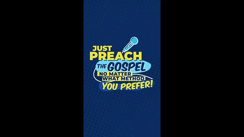 Just preach the gospel, no matter what method you prefer! | #shorts